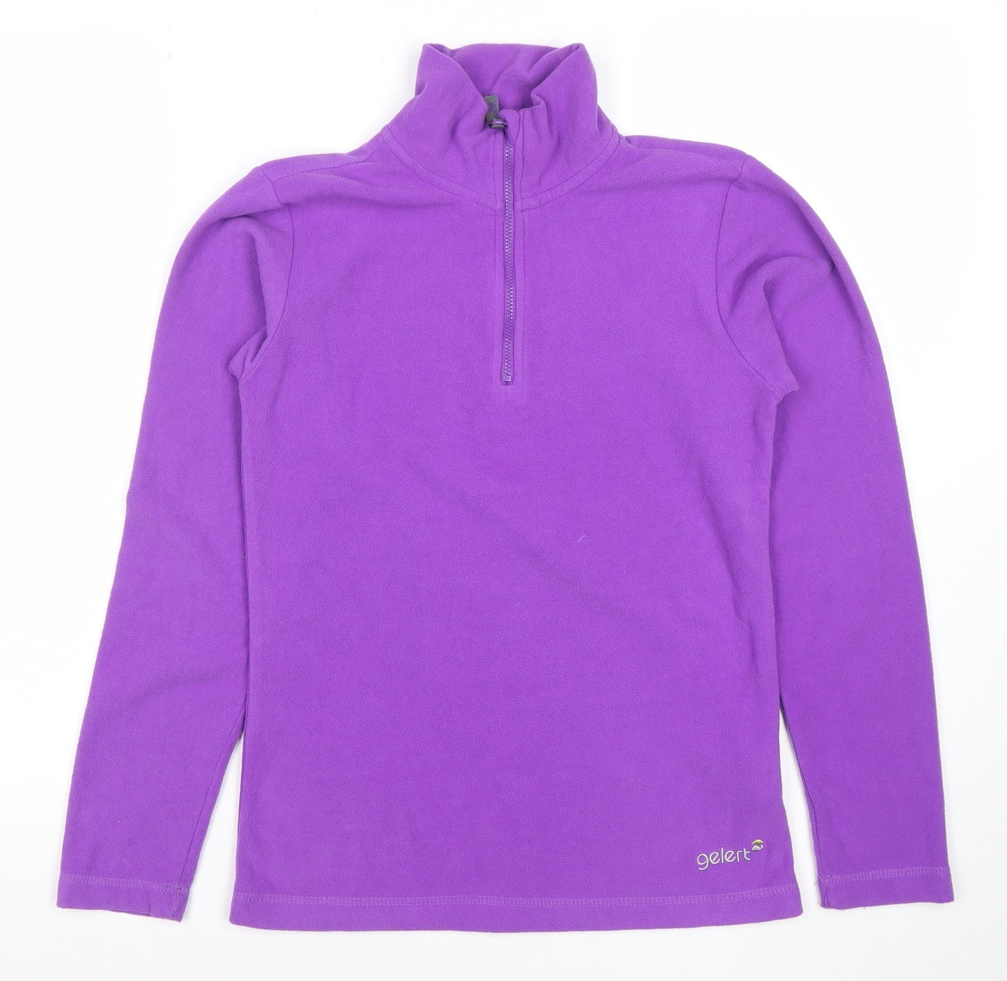Gelert Girls Purple Fleece 1/4 Zip Sweatshirt 13-14 Years Outdoor Layer