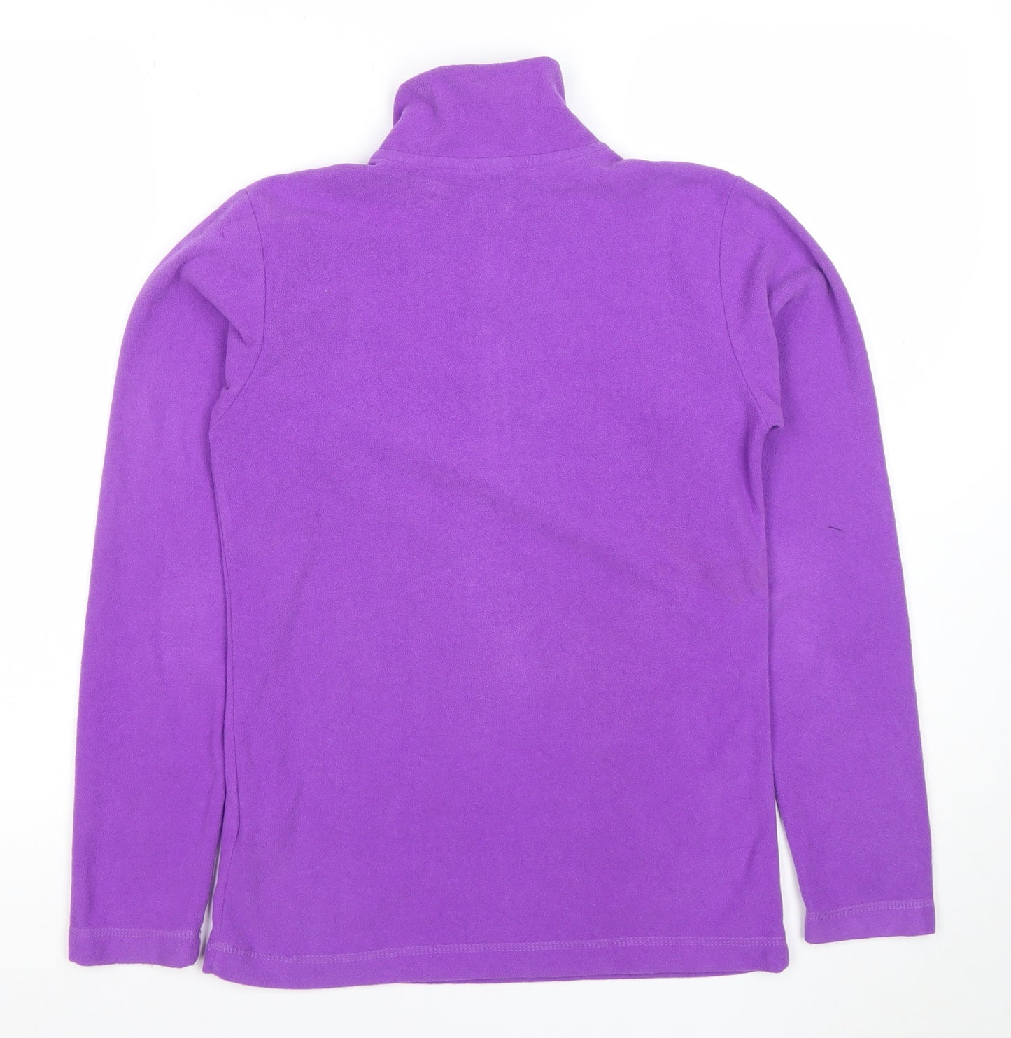 Gelert Girls Purple Fleece 1/4 Zip Sweatshirt 13-14 Years Outdoor Layer