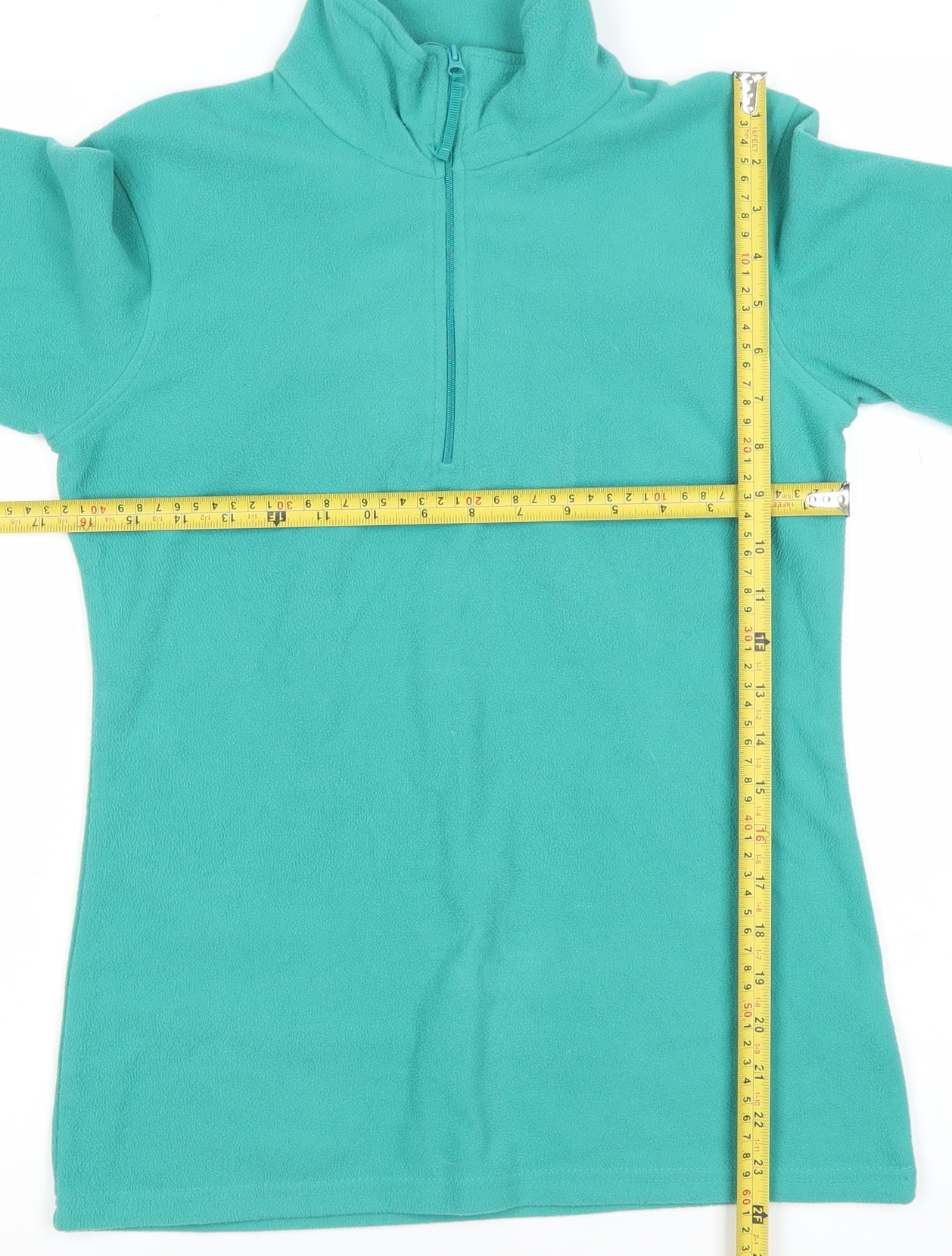 Mountain Warehouse Women's Teal Fleece Pullover 1/2 Zip Sweatshirt Size S