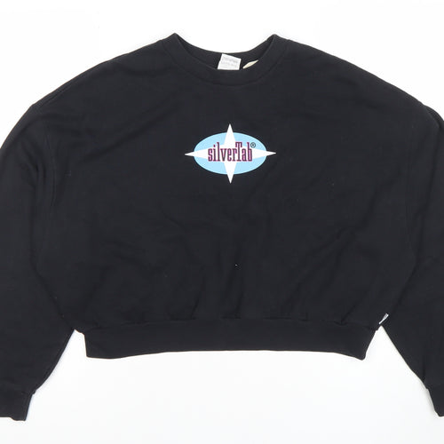 Levi’s SilverTab Black Cotton Crew Neck Sweatshirt Women’s L