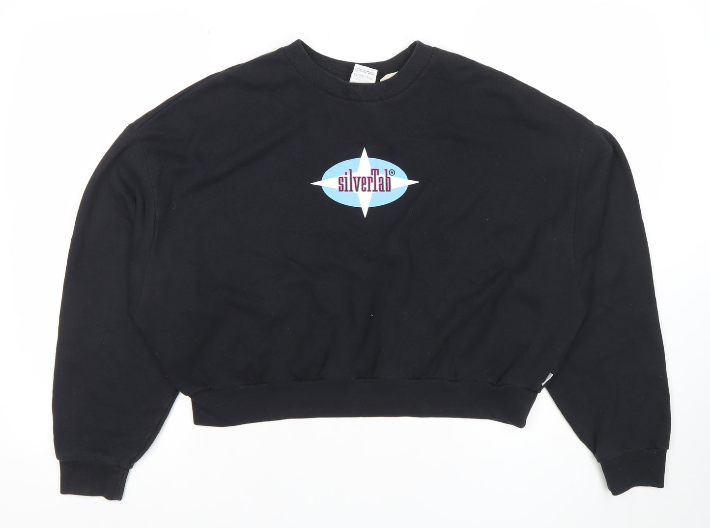 Levi’s SilverTab Black Cotton Crew Neck Sweatshirt Women’s L