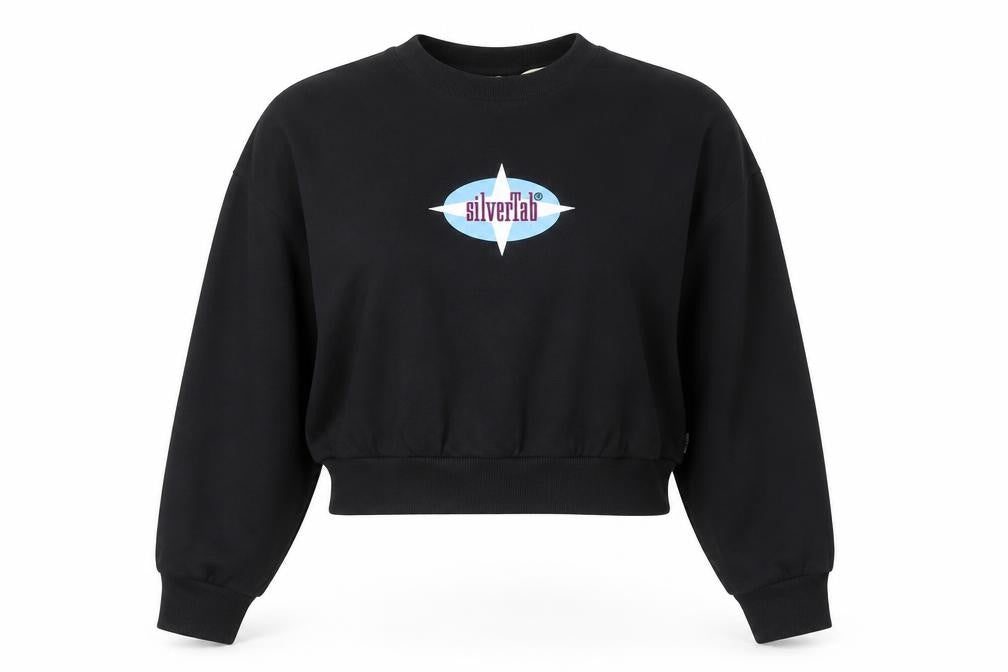 Levi’s SilverTab Black Cotton Crew Neck Sweatshirt Women’s L