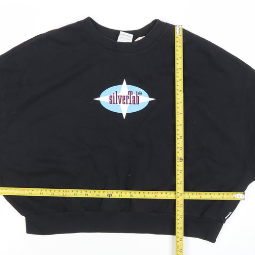 Levi’s SilverTab Black Cotton Crew Neck Sweatshirt Women’s L
