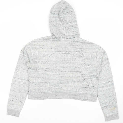 H&M Divided Women's Grey Hoodie Medium Cotton Blend Pullover