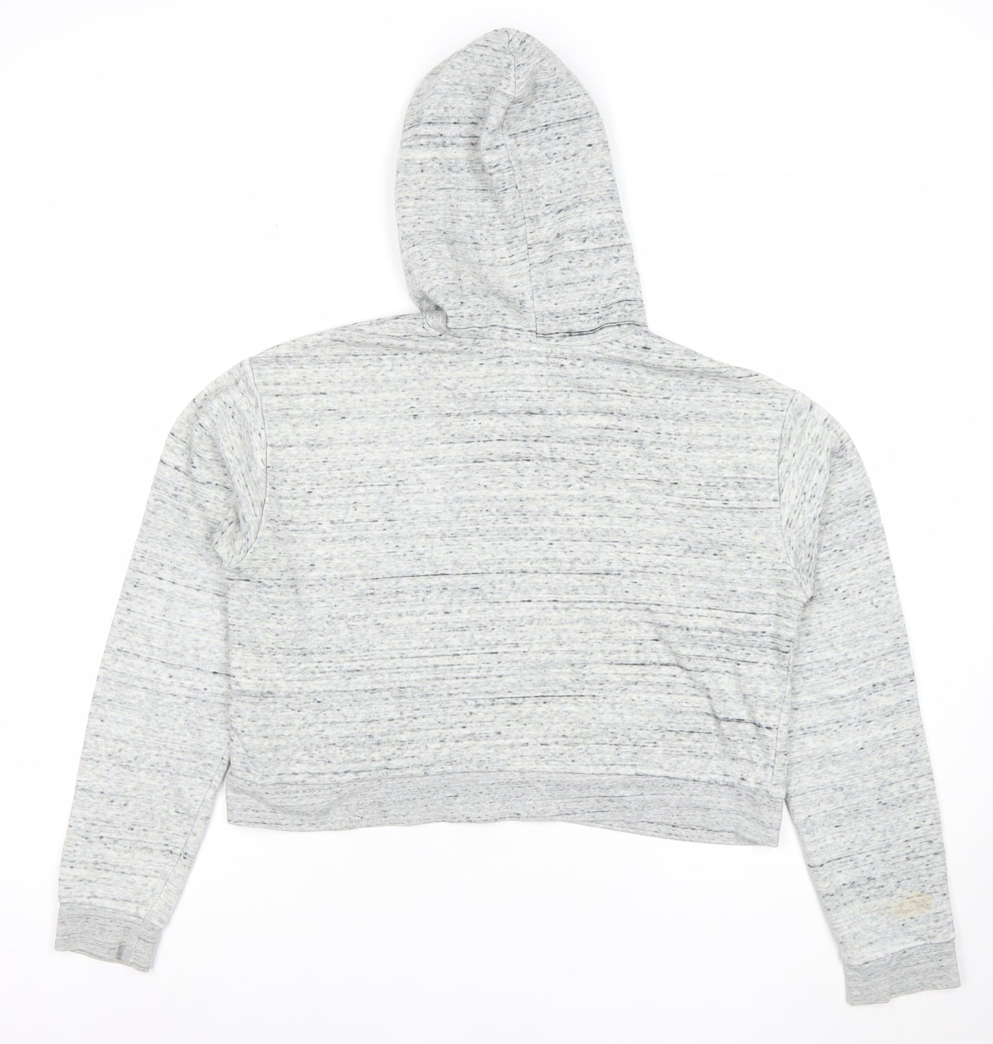 H&M Divided Women's Grey Hoodie Medium Cotton Blend Pullover