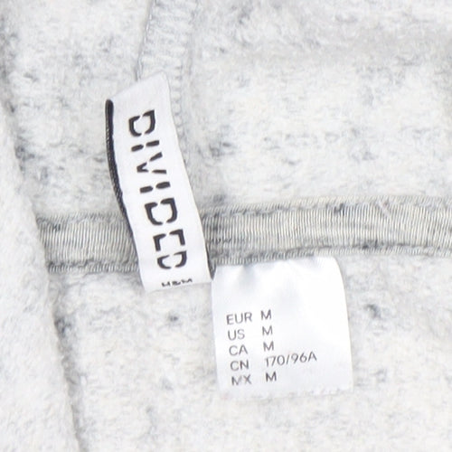 H&M Divided Women's Grey Hoodie Medium Cotton Blend Pullover