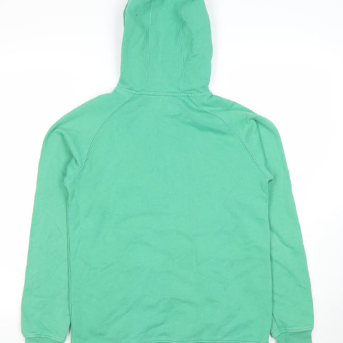 Howies Womens Green Full Zip Hoodie Size 10 Cotton Blend Casual