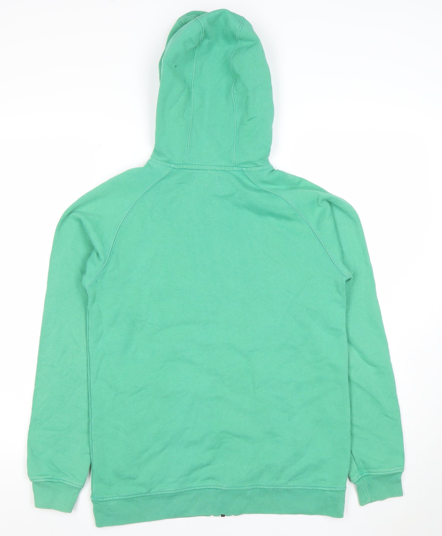 Howies Womens Green Full Zip Hoodie Size 10 Cotton Blend Casual