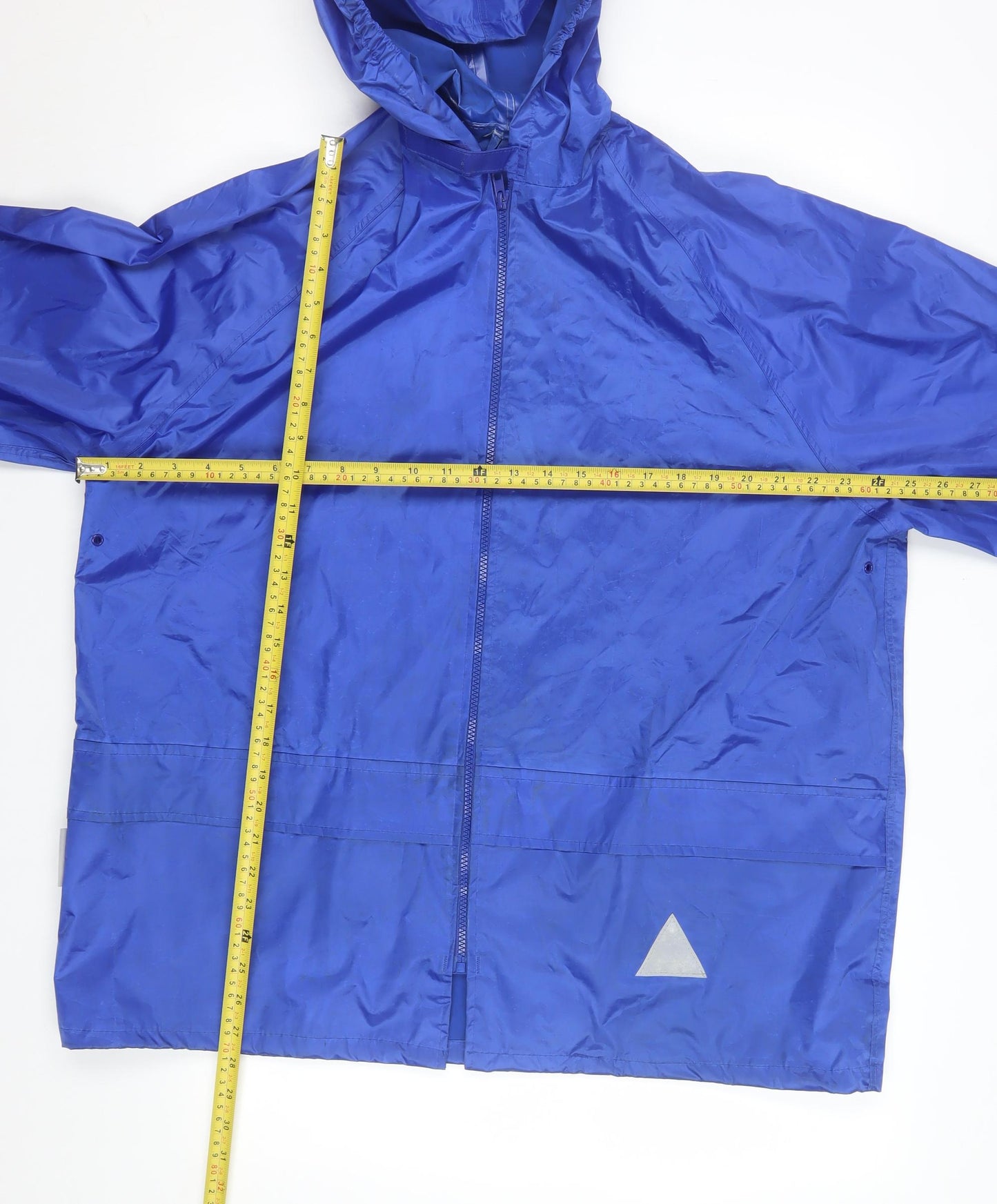 Result Mens Blue M Hooded Lightweight Windbreaker Jacket