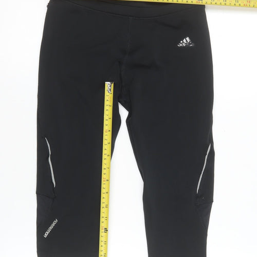 Adidas Womens Black Size 12 Compression Clima365 Running Shorts
