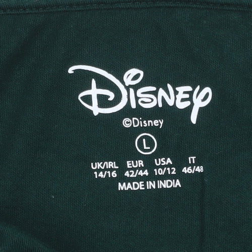Disney Women’s Green Winnie the Pooh Christmas T-Shirt Size L