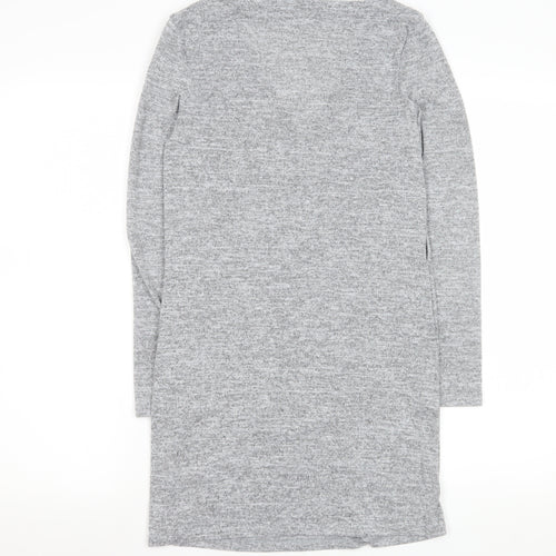 River Island Women’s Grey V-Neck Long Sleeve Knit Tunic Top UK 6