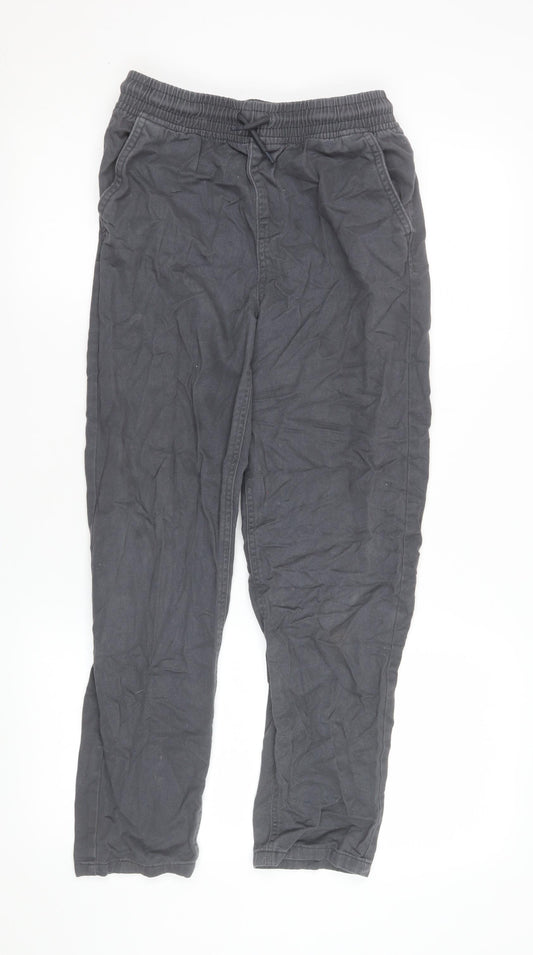 Denim Co Boys Black Slim Fit Cotton Joggers 12-13 Years