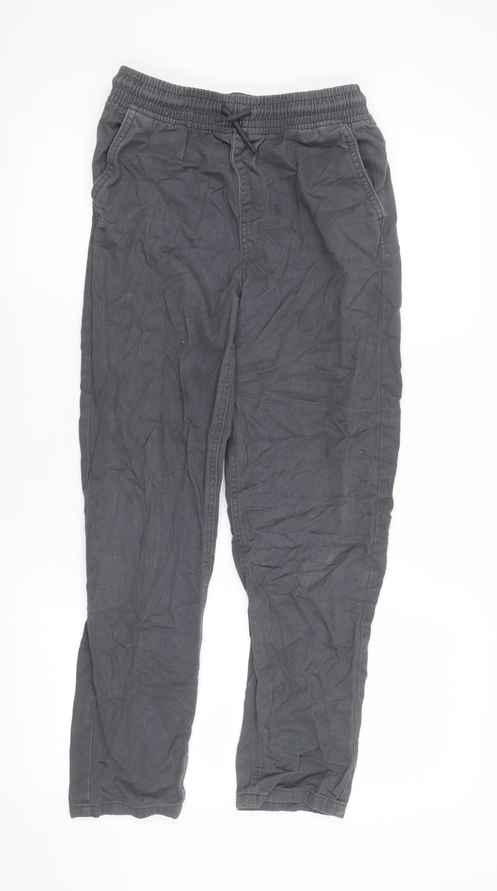 Denim Co Boys Black Slim Fit Cotton Joggers 12-13 Years