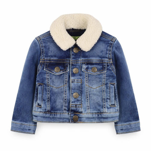 Mantaray Unisex Baby Blue Denim Sherpa Collar Jacket 6-9 Months