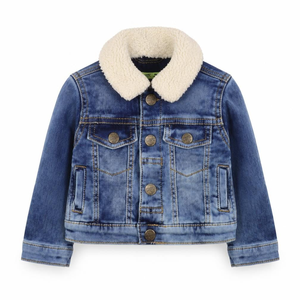 Mantaray Unisex Baby Blue Denim Sherpa Collar Jacket 6-9 Months