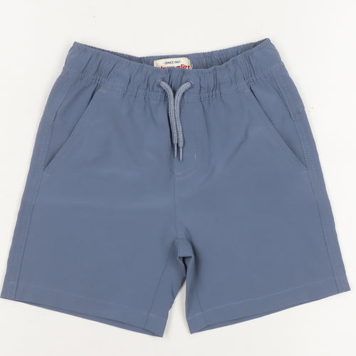 Wrangler Boys Blue Regular Fit Athletic Shorts Size 5 Years