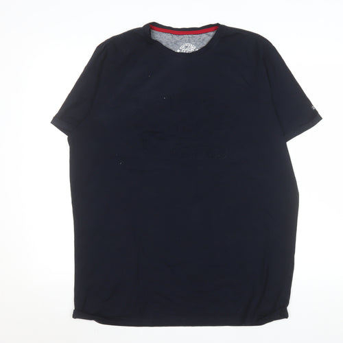 Bailey's Men's Blue XL Crew Neck Cotton Elastane T-Shirt
