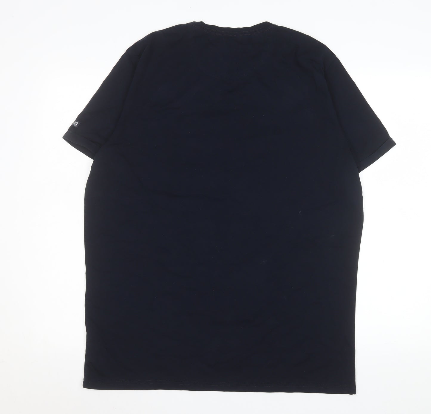 Bailey's Men's Blue XL Crew Neck Cotton Elastane T-Shirt
