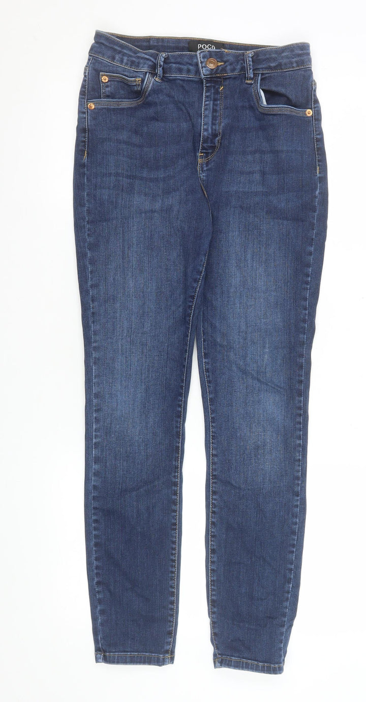 POCO by Pippa Women's Blue High Rise Slim Skinny Jeans Size 10S
