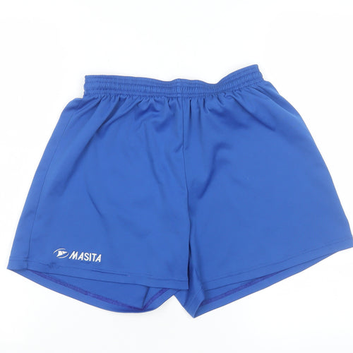 Masita Men's Blue Athletic Gym Training Shorts Size L
