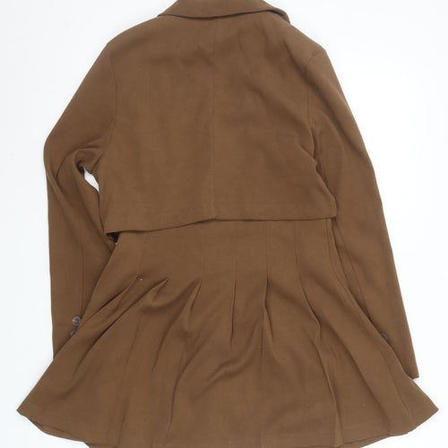 Grace & Chili Women's Brown Trench Coat S Mid-Length Cotton Blend