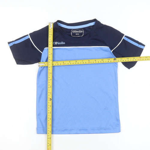 O'Neills Boys Blue Sports Jersey T-Shirt 5-6 Years Short Sleeve Polyester