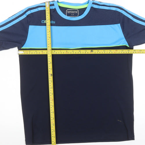O'Neills Boys Blue Colourblock Sports T-Shirt 13 Years Lightweight Top