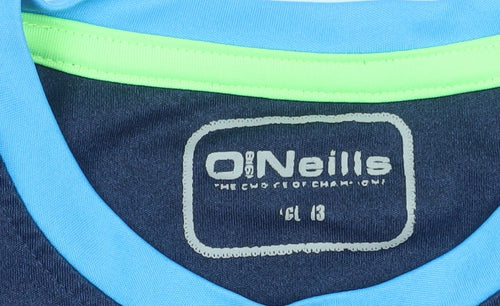 O'Neills Boys Blue Colourblock Sports T-Shirt 13 Years Lightweight Top