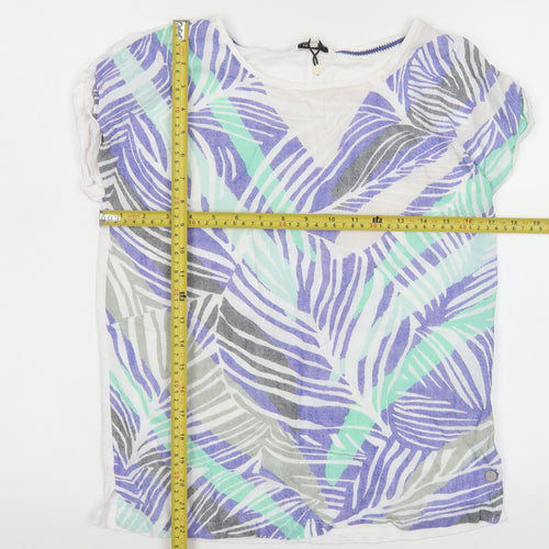 Sandwich Women Multicoloured Cotton Geometric Summer T-Shirt XS