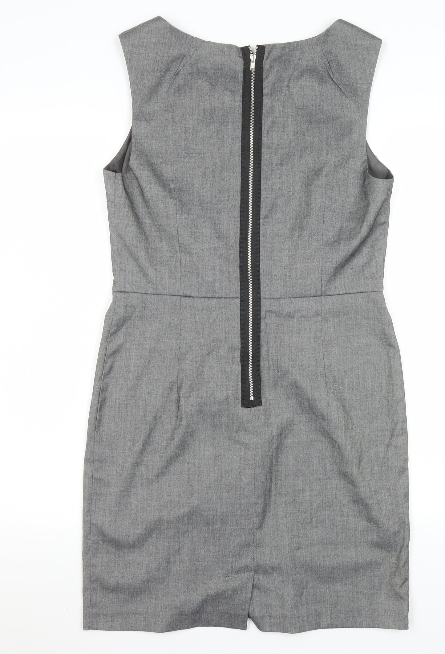 Miss Selfridge Women’s Grey Knee Length Sheath Dress Size 12