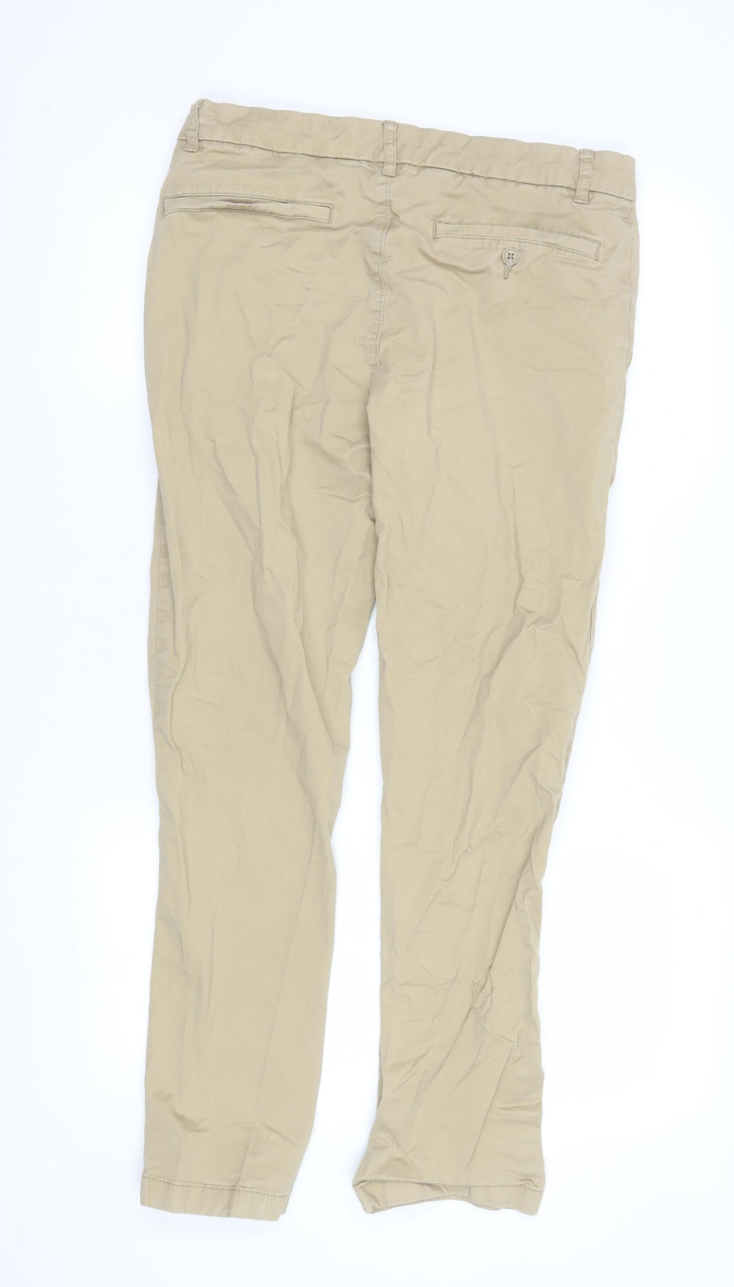Dunnes Stores Men's Beige Chino Trousers 32W 31L Cotton Stretch