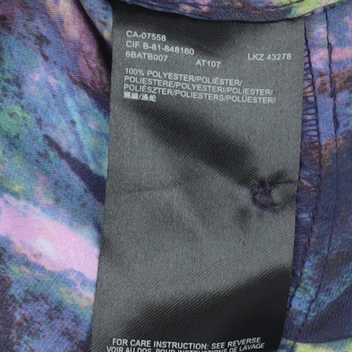 Mexx Women’s Multicoloured V-Neck Long Sleeve Chiffon Blouse UK 6