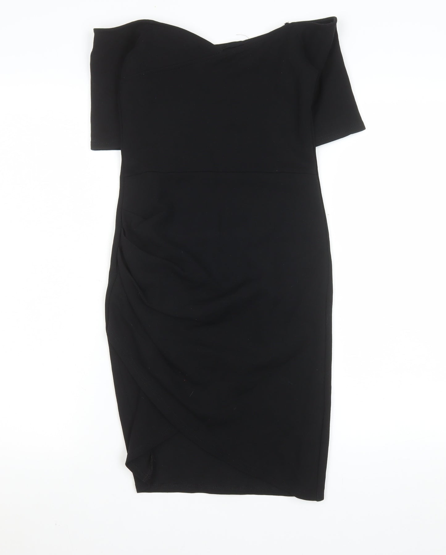 River Island Women’s Black Off Shoulder Bodycon Dress Size 10