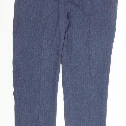 Trenery Men's Blue Slim Fit Chino Trousers Size 34