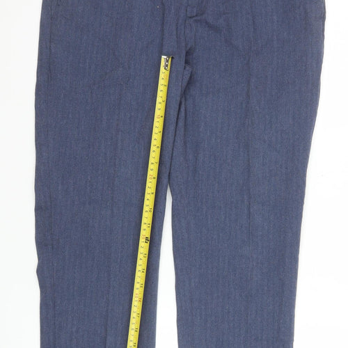 Trenery Men's Blue Slim Fit Chino Trousers Size 34