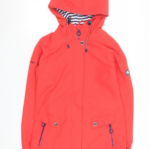 Trespass Womens Red Waterproof Hooded Anorak Jacket XS