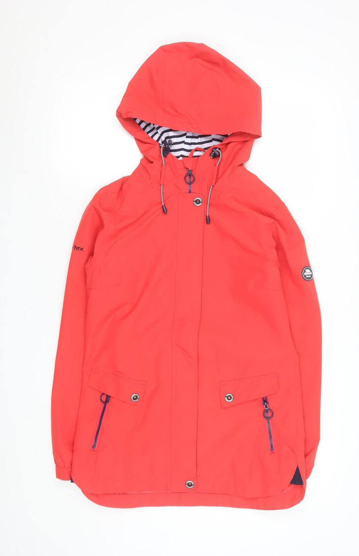 Trespass Womens Red Waterproof Hooded Anorak Jacket XS