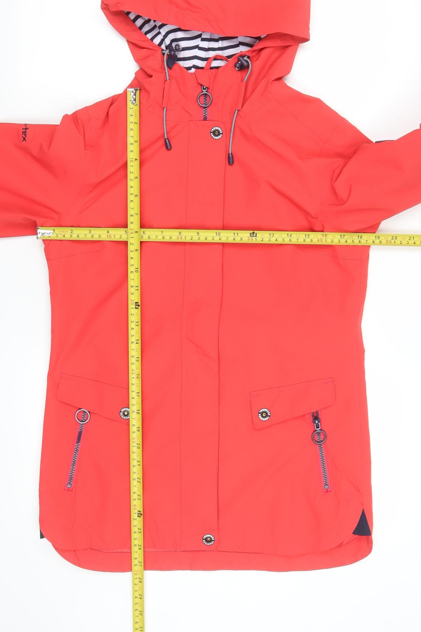 Trespass Womens Red Waterproof Hooded Anorak Jacket XS