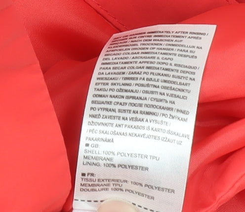 Trespass Womens Red Waterproof Hooded Anorak Jacket XS