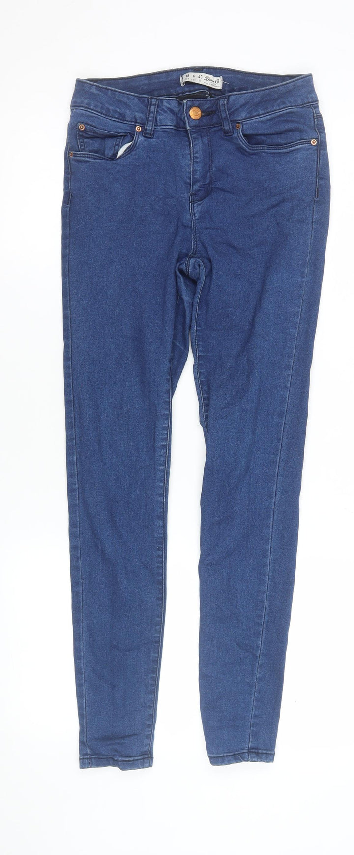 Denim Co. Women's Blue Skinny Jeans Size 8 Slim Fit Stretch Denim