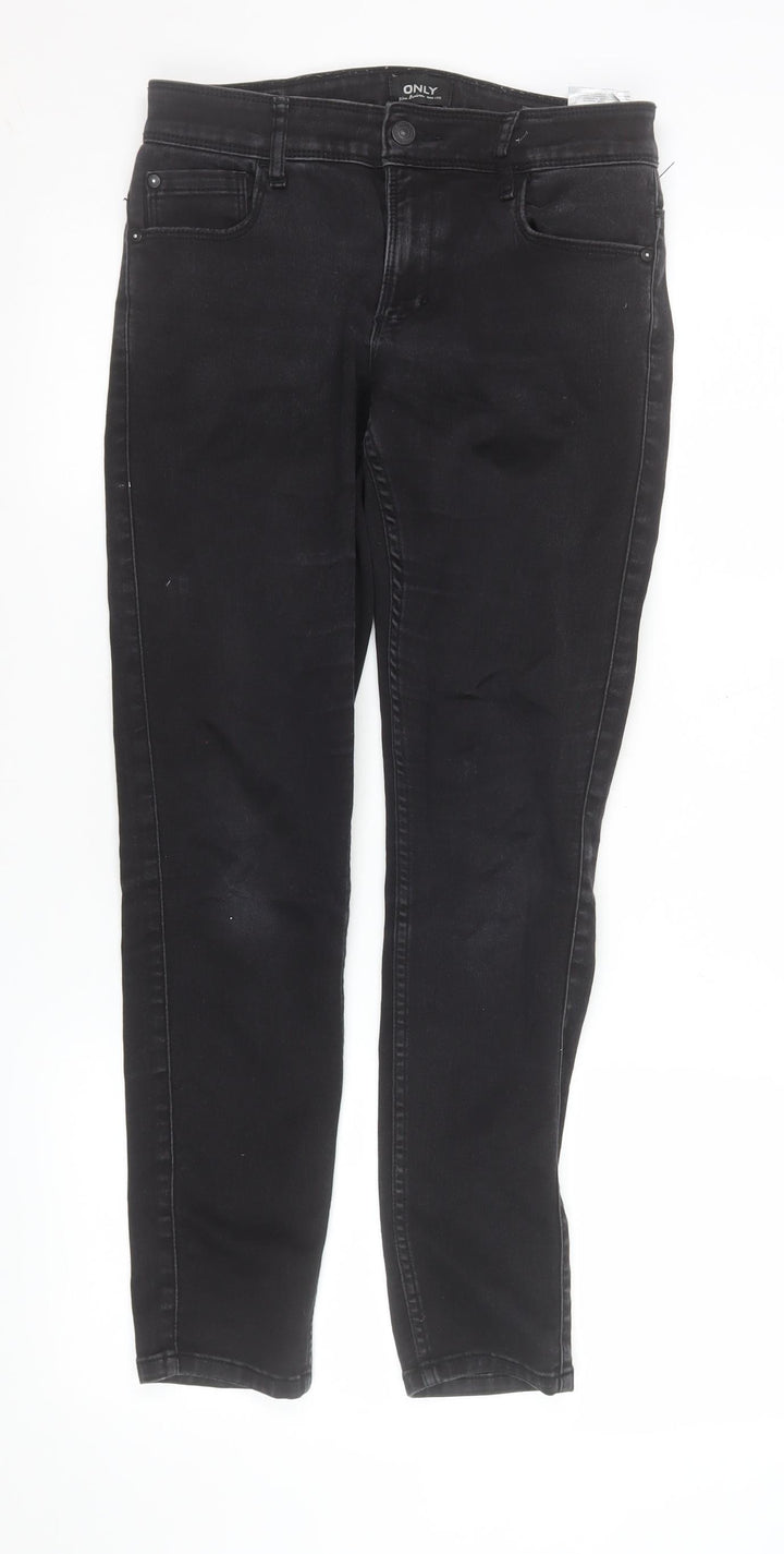 ONLY Women's Black Skinny Stretch Denim Jeans M 30