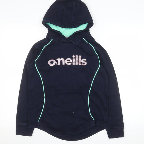 O’Neills Girls Navy Hoodie Age 10-11 Pullover Hooded Sweatshirt