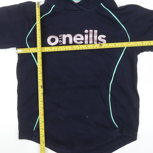 O’Neills Girls Navy Hoodie Age 10-11 Pullover Hooded Sweatshirt