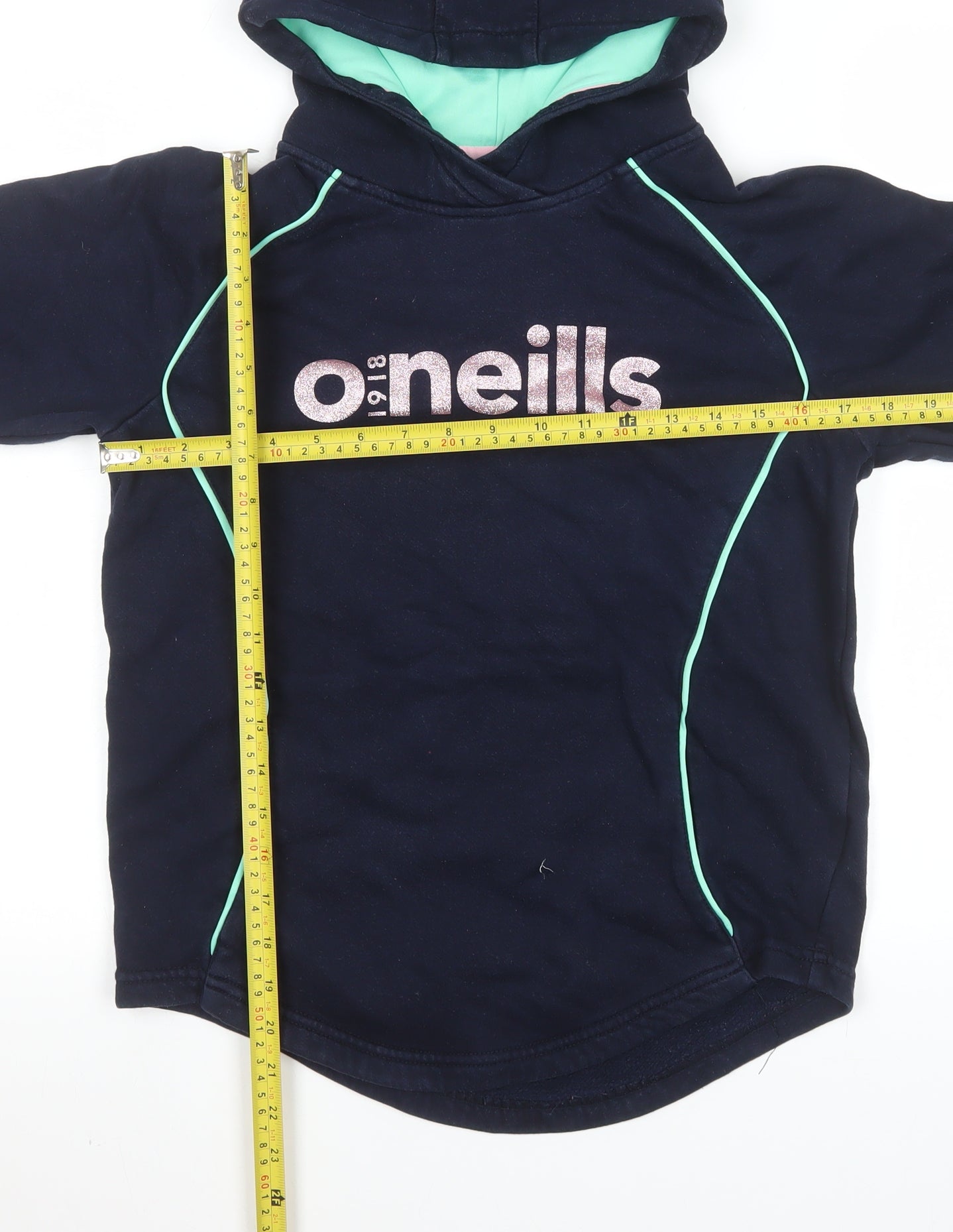 O’Neills Girls Navy Hoodie Age 10-11 Pullover Hooded Sweatshirt