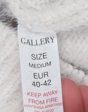 Gallery Women Ivory High Neck Knit Pullover Jumper Size 14