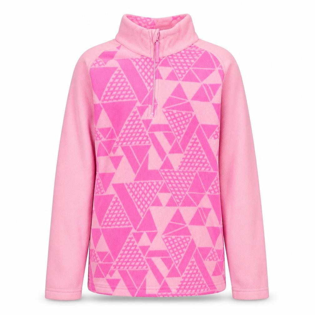 Mountain Warehouse Girls Pink Fleece Half Zip Pullover Sweatshirt 11-12 Years