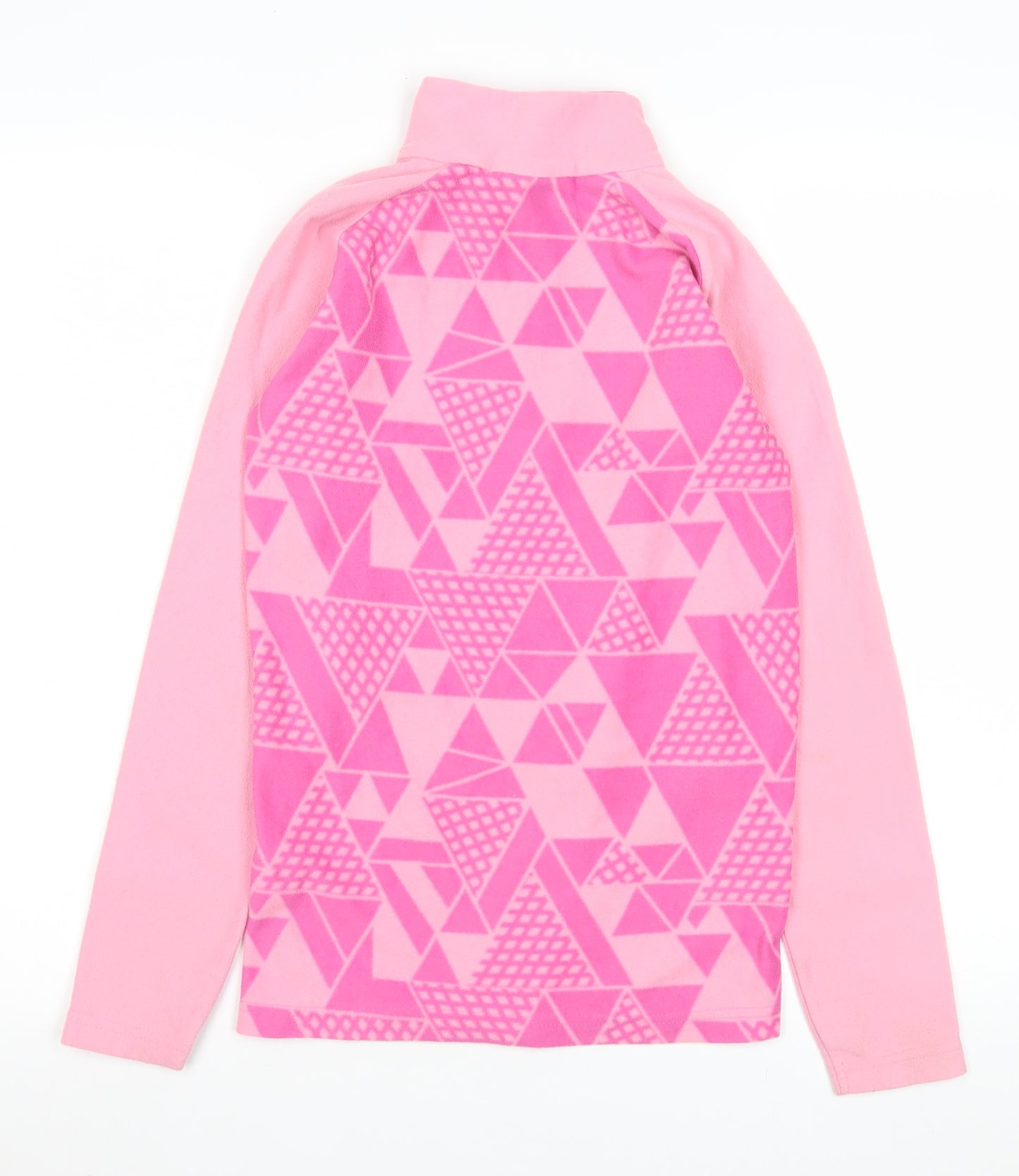 Mountain Warehouse Girls Pink Fleece Half Zip Pullover Sweatshirt 11-12 Years