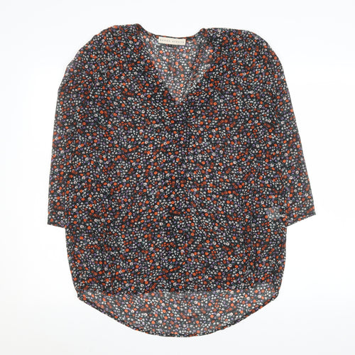 Rowen Avenue Womens Multicoloured Floral Tunic Blouse L