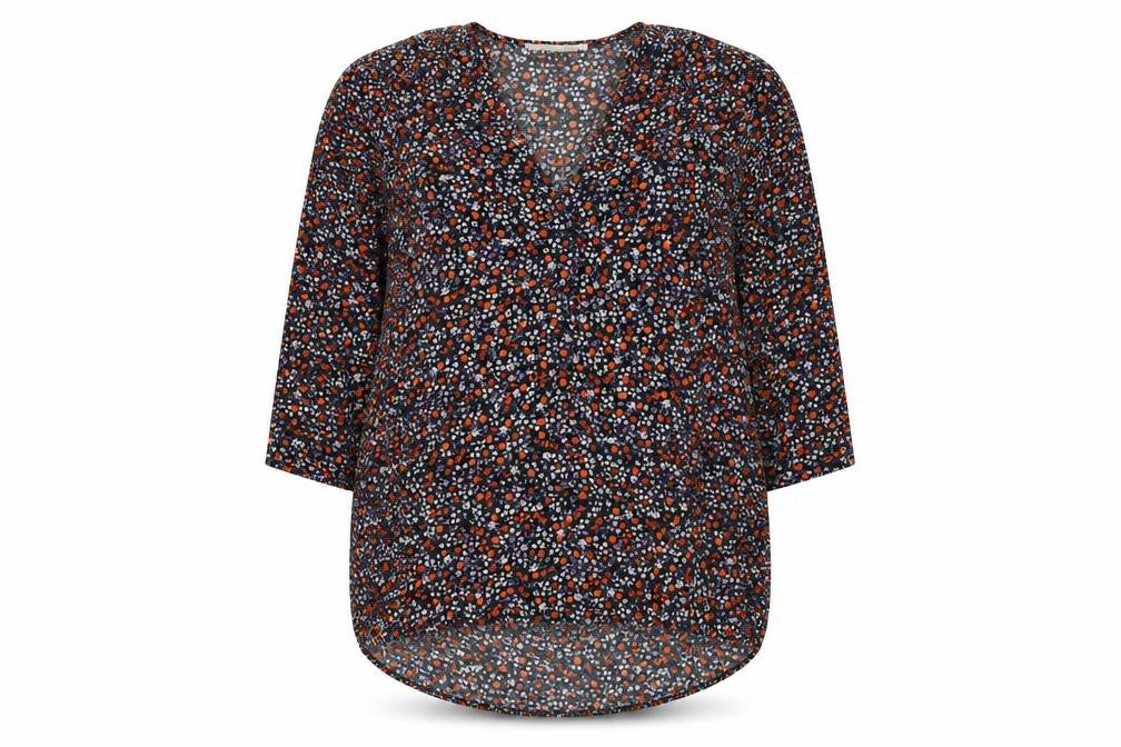 Front view of Rowen Avenue women’s multicoloured floral tunic blouse l